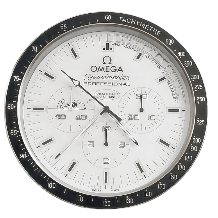 🚀 Horloge Murale Omega Speedmaster Snoopy – Légende Spatiale & Design Collector