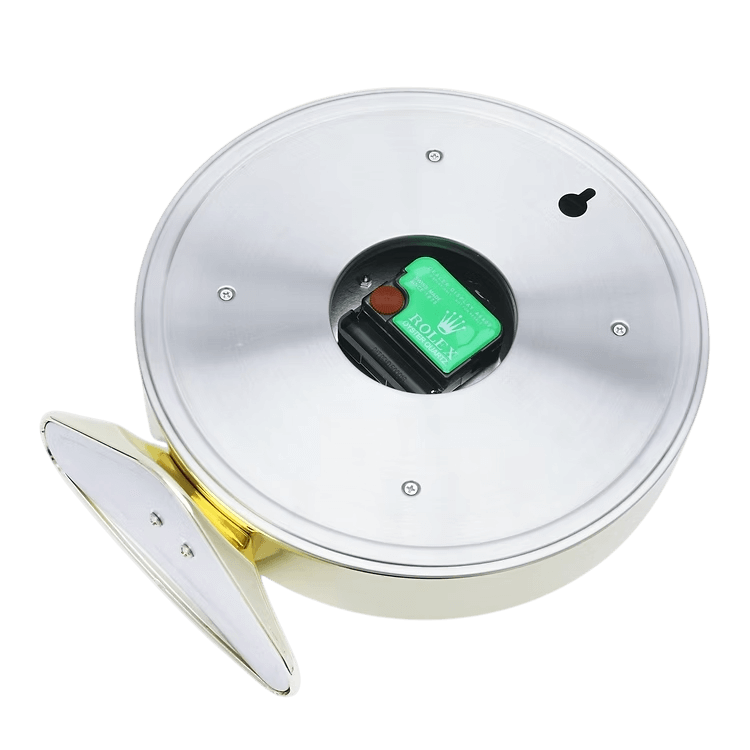 Daytona Gold Table Clock White Dial 🕰️ - and Purity in your Decoration