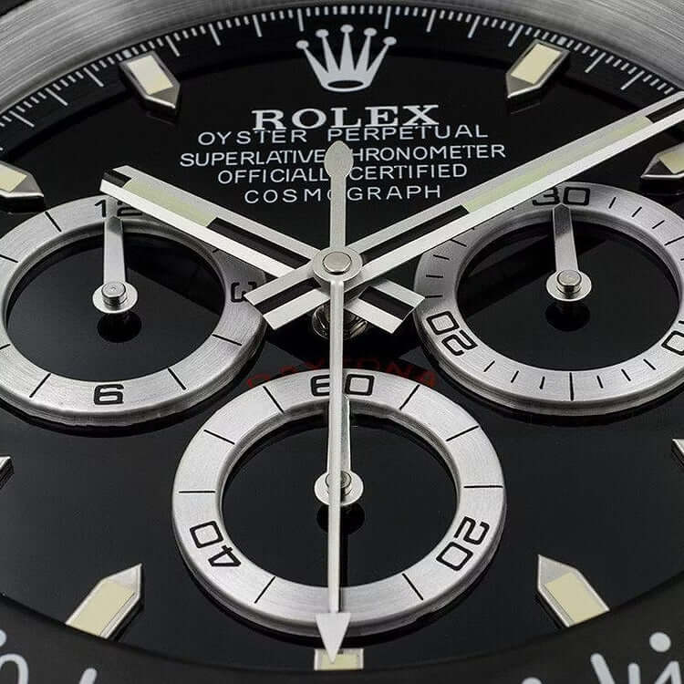 Luxury Wall Clock - Daytona Black