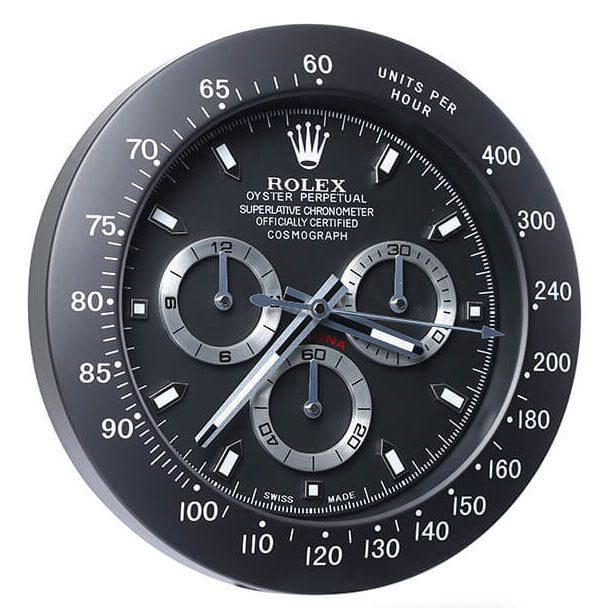 Luxury Wall Clock - Daytona All Black