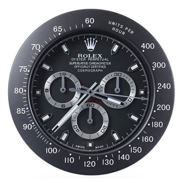 Luxury Wall Clock - Daytona All Black