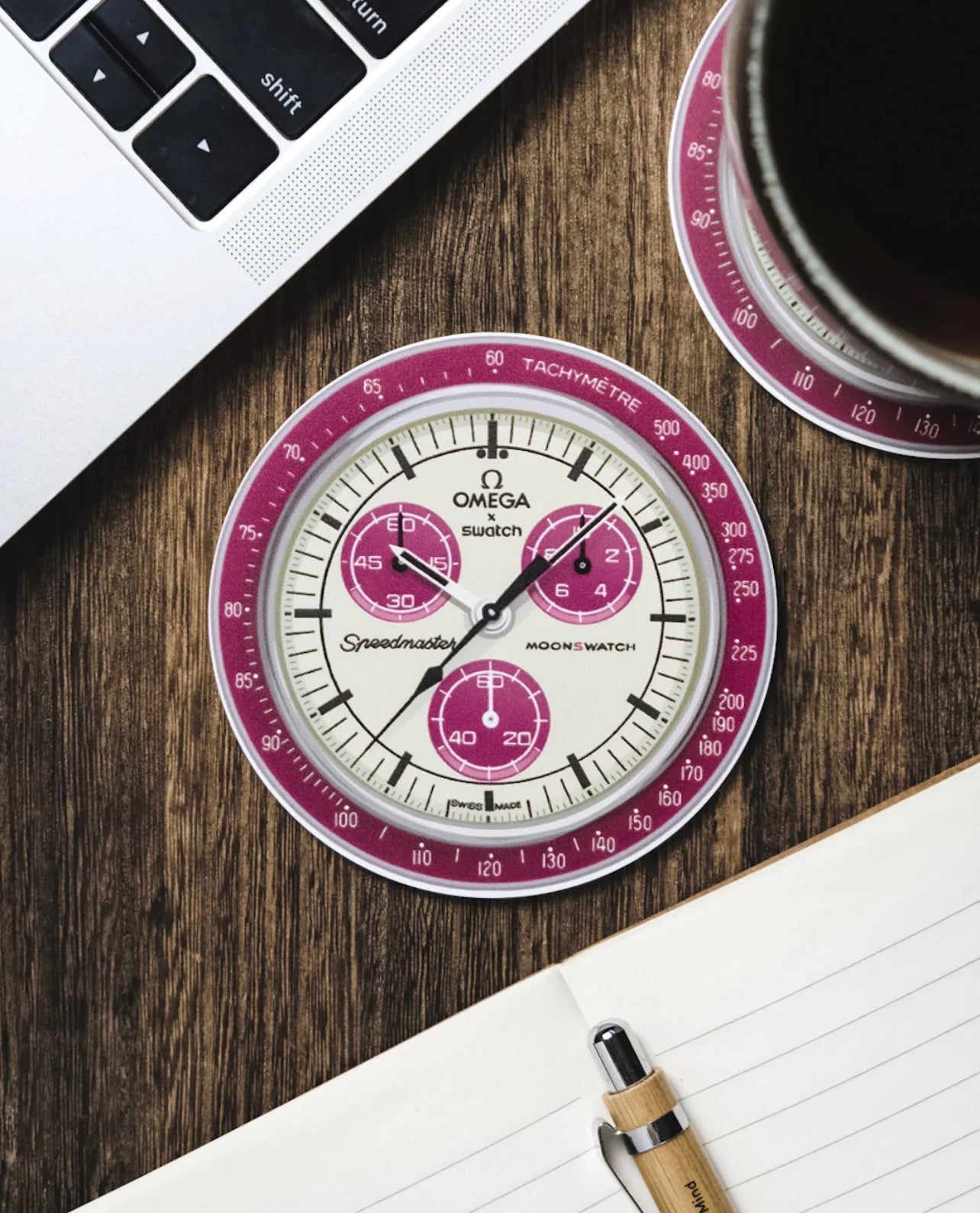 Sous-verre en Silicone "Mission à Pluton" pour Montres