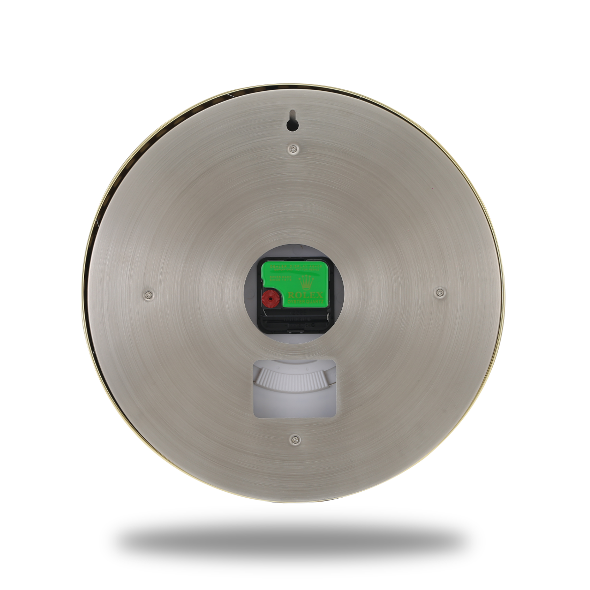 GMT Master Wall Clock - Golden Elegance and Pure White