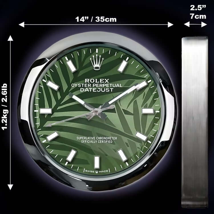 Datejust Inspired Luxury Wall Clock