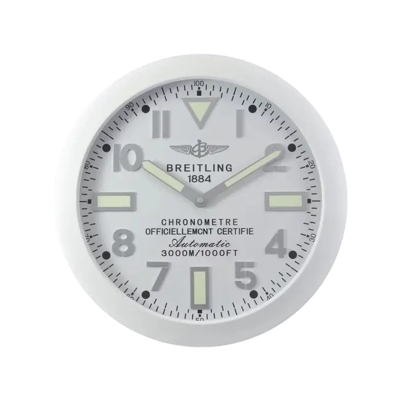 Horloge Murale Breitling - Prestige et Performance pour Passionnés d'Horlogerie et Aviation