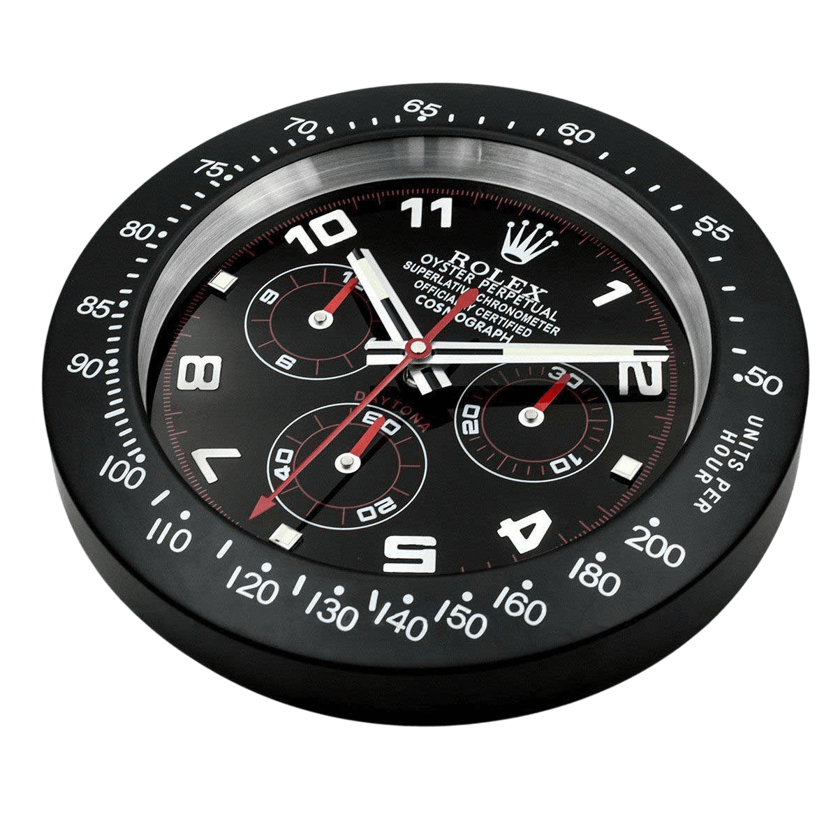 Daytona Black 🏁⏱️ Sporting Elegance Wall Clock