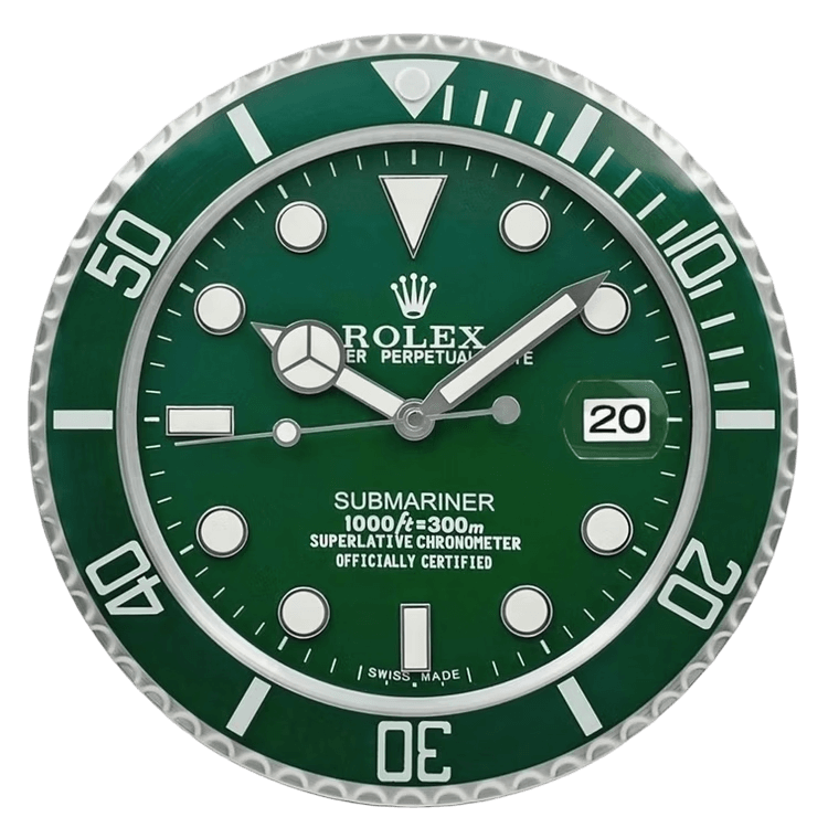 Luxury Wall Clock Design - Inspired by the Rolex Submariner Hulk