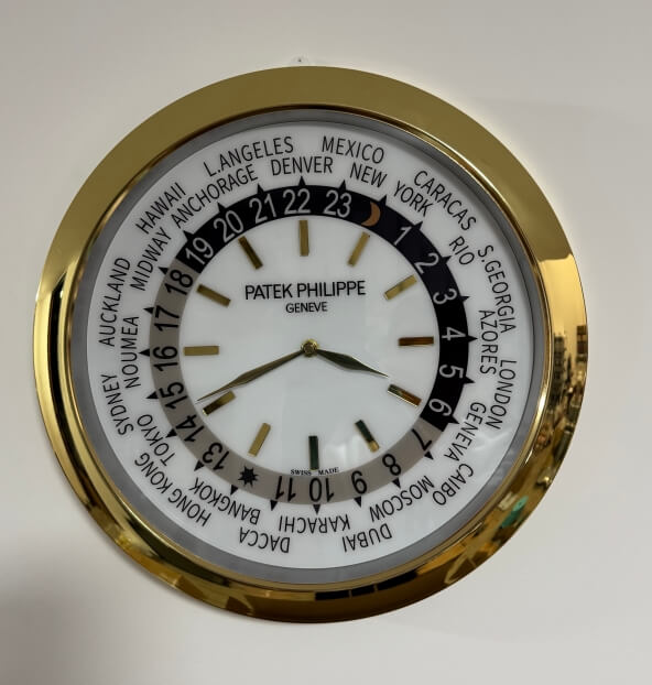 Large Patek Grand Complications Steel Wall Clock