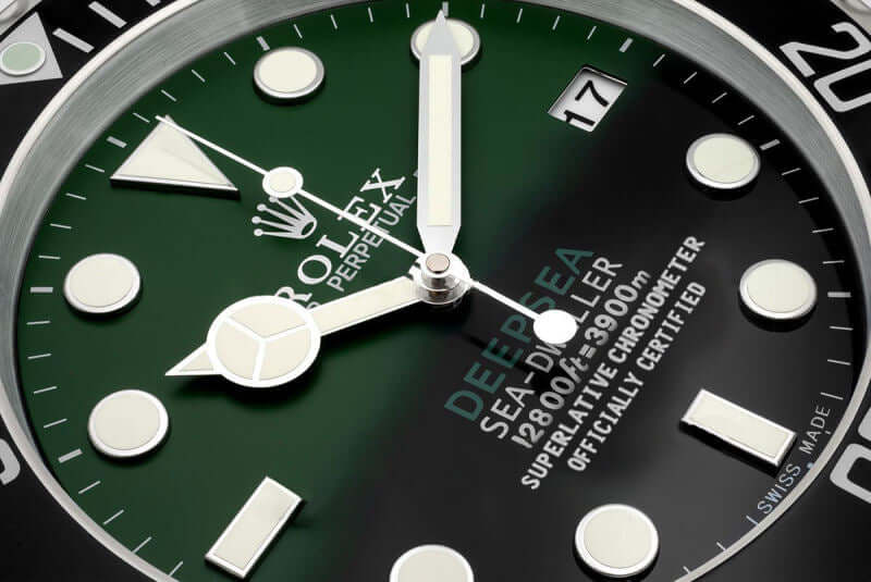 Horloge Murale Style Rolex Deepsea Verte 🌊🟢 Élégance Marine