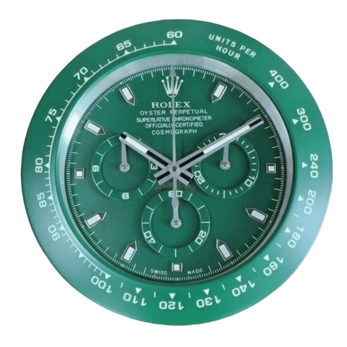Daytona Green Wall Clock - Luxurious Racing Edition 🟢🏁