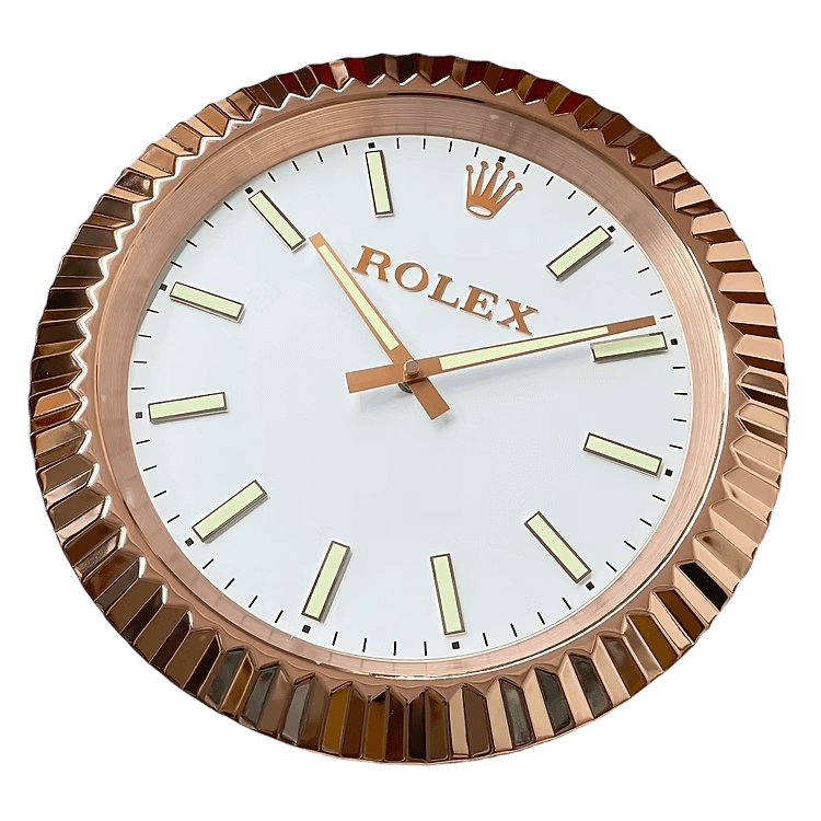 Datejust Luxury Wall Clock - Gold Rolex Inspired