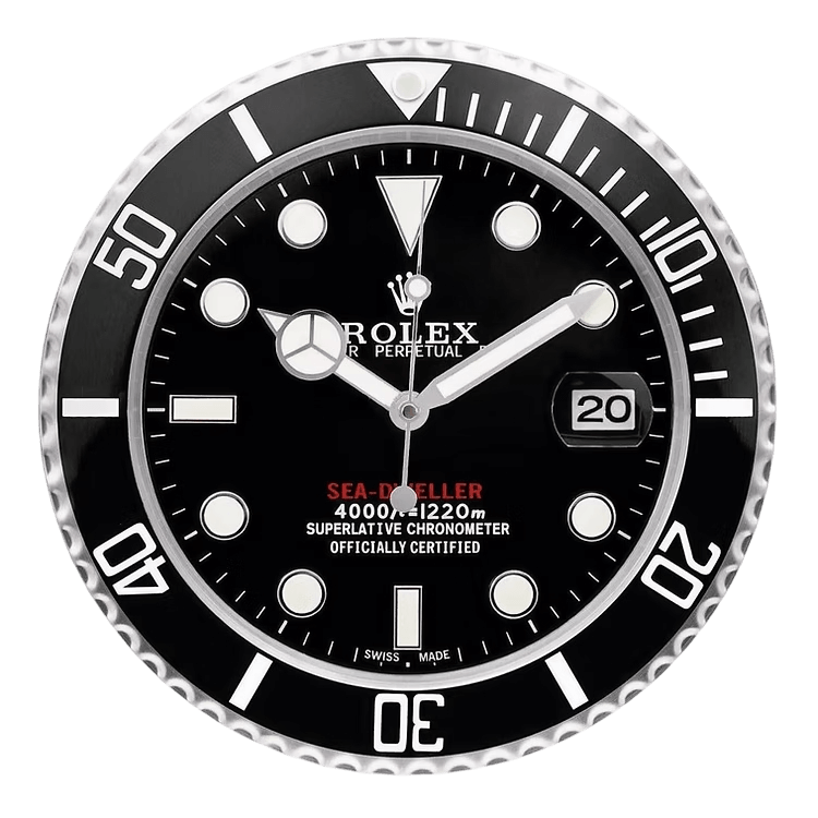 Horloge Murale Sea-Dweller Rolex Style – 4000ft = 1220m 🌊🕰️