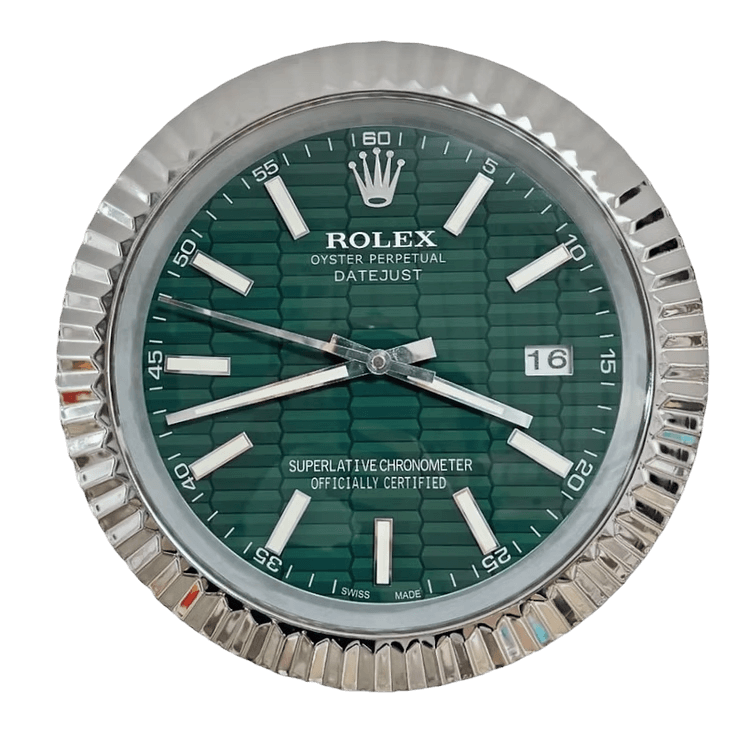 Datejust Green Wall Clock - Luxurious Elegance & Iconic Design 🌿