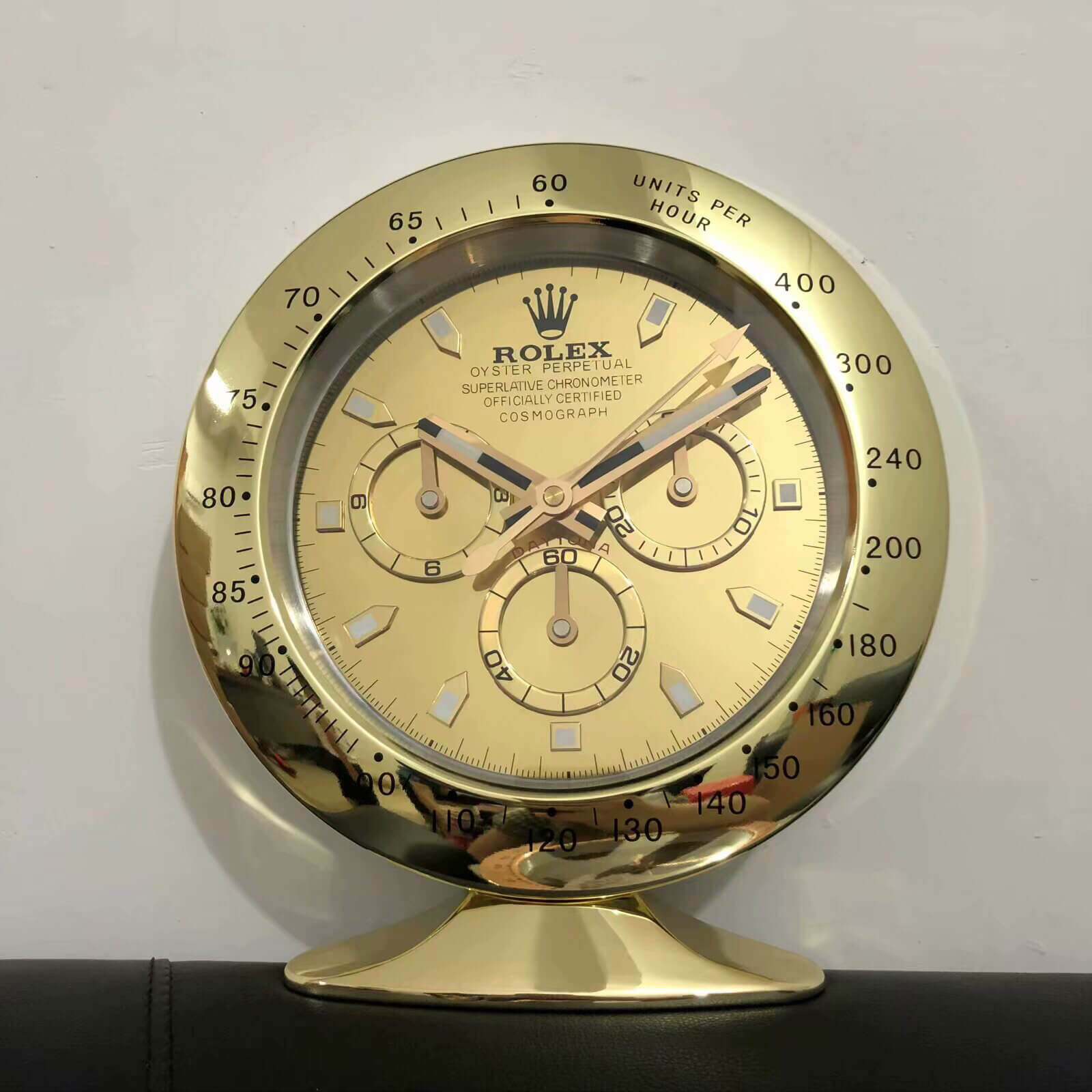 Daytona Table Clock - Gold