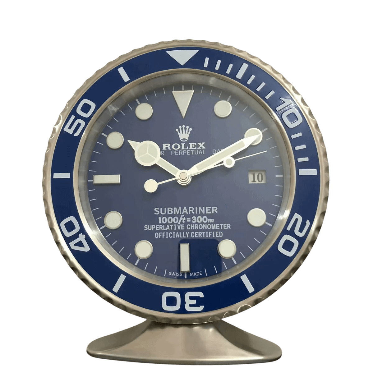 Rolex Submariner Inspired Luxury Table Clock