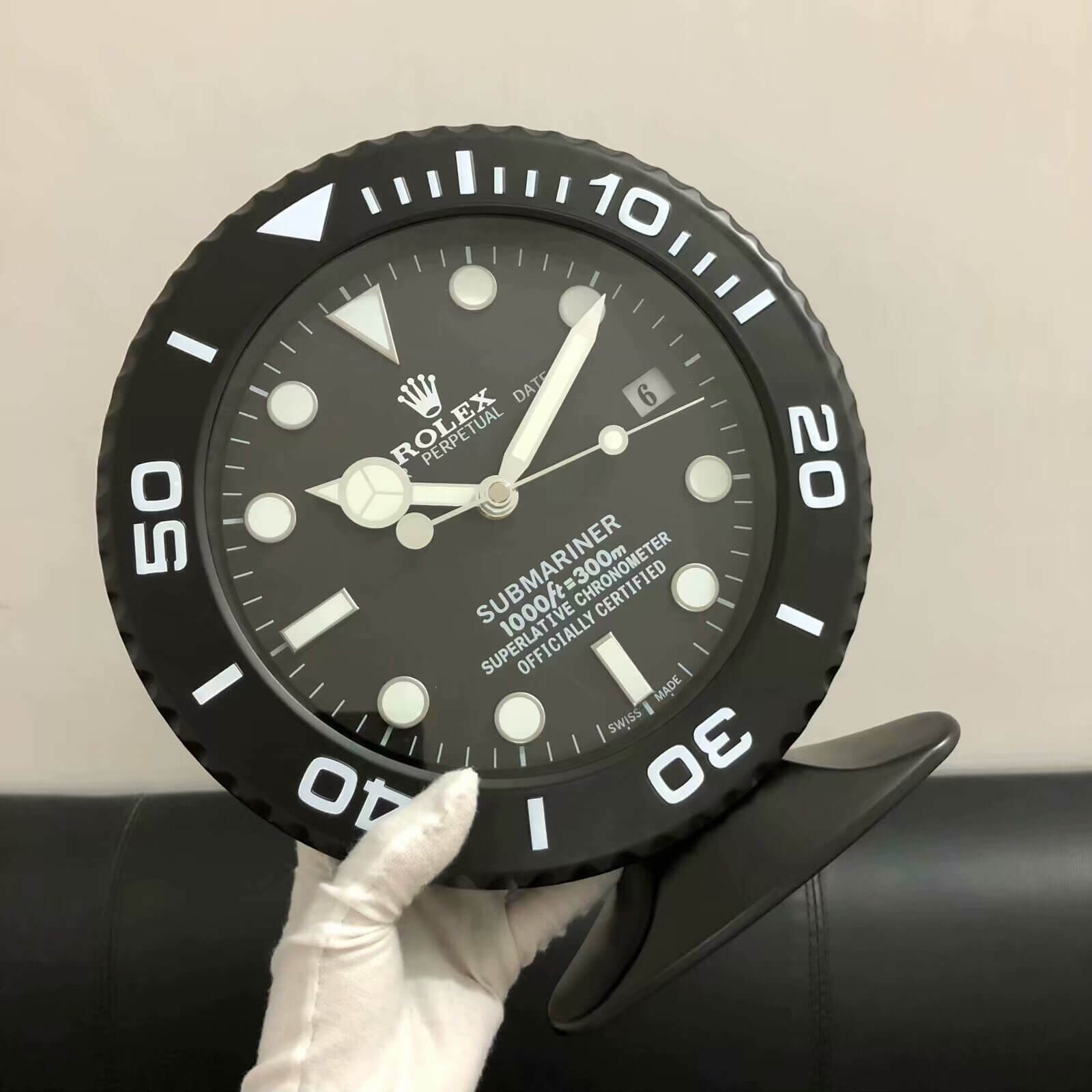 Submariner Table Clock - All Black