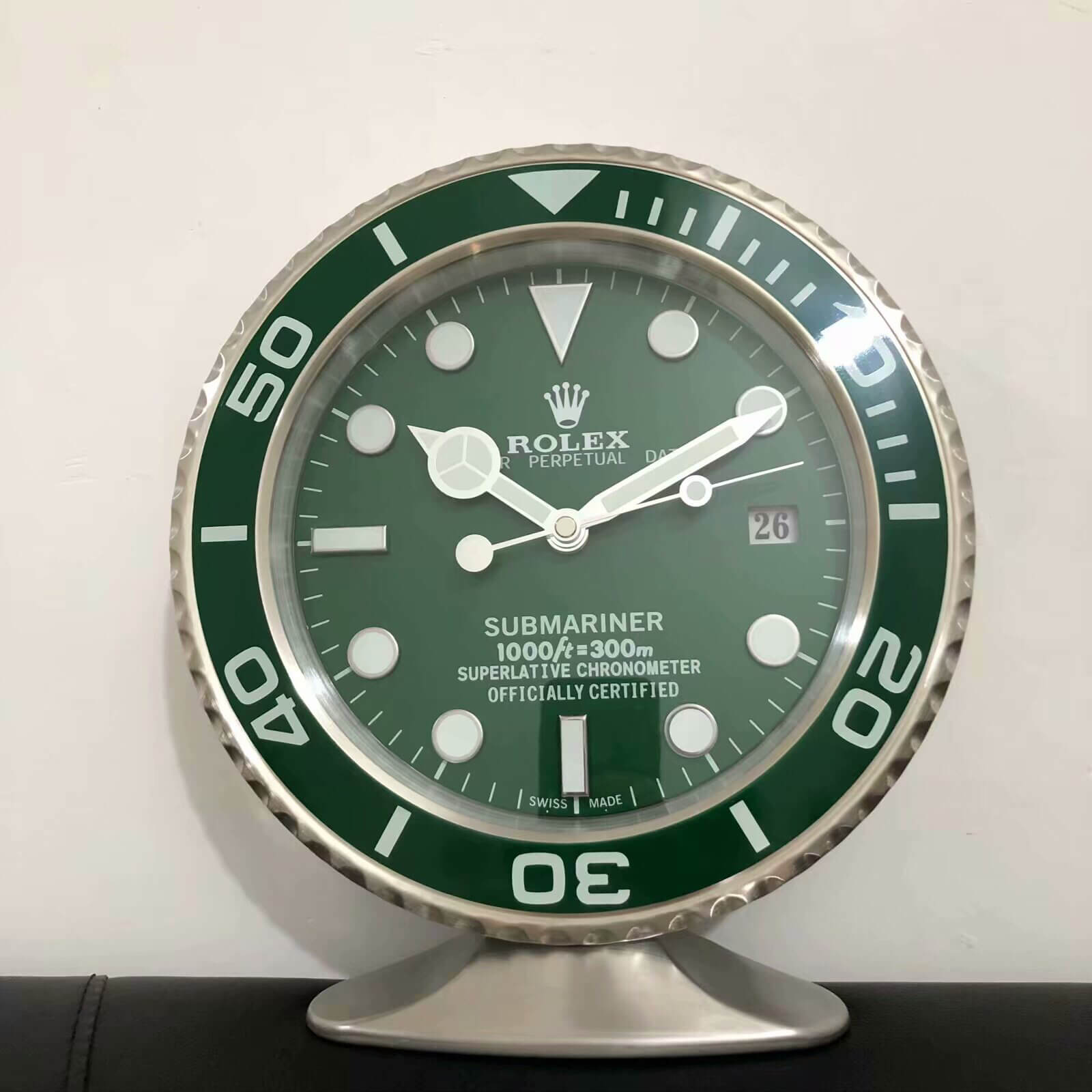 Submariner Table Clock - Green