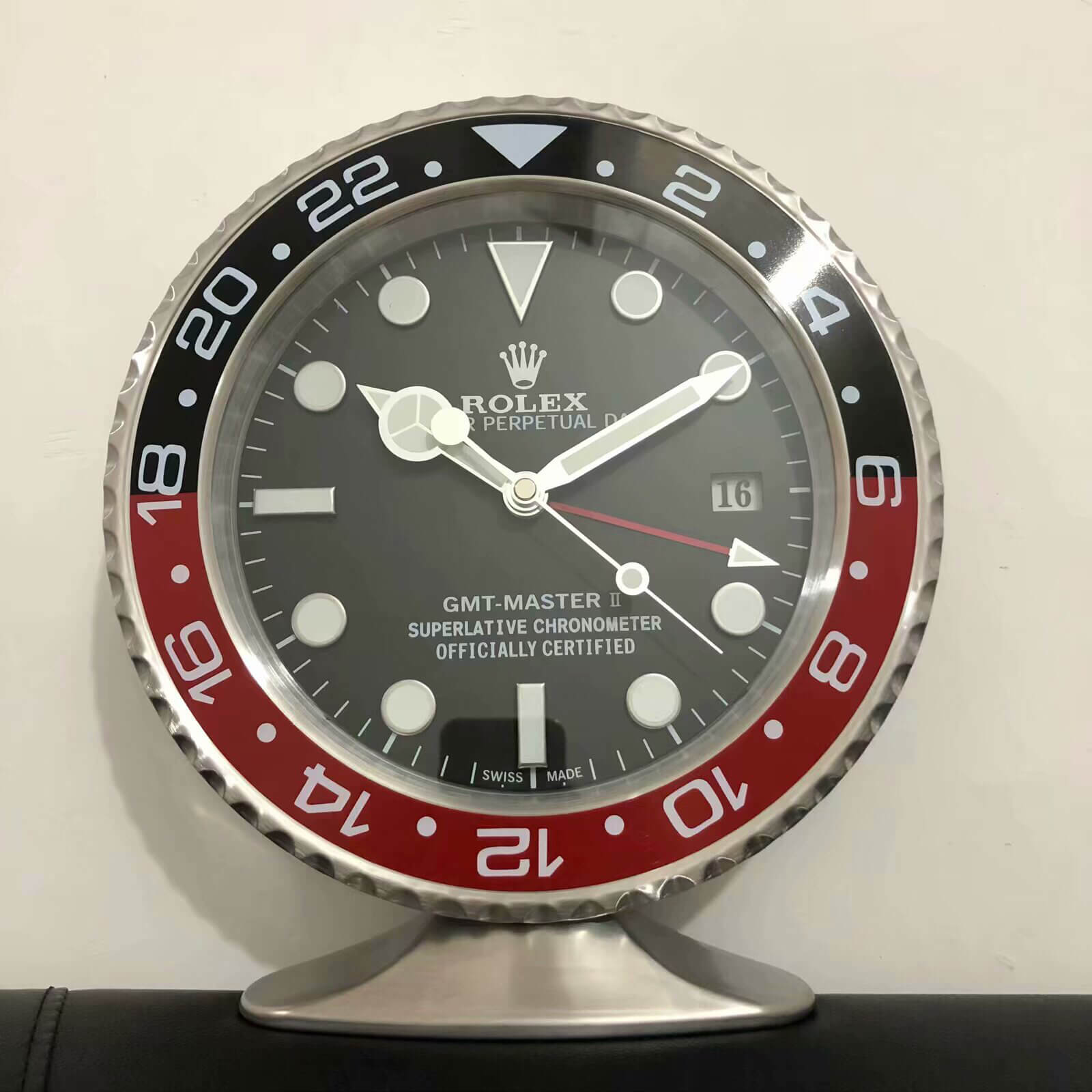GMT MASTER Table Clock - Black and Red