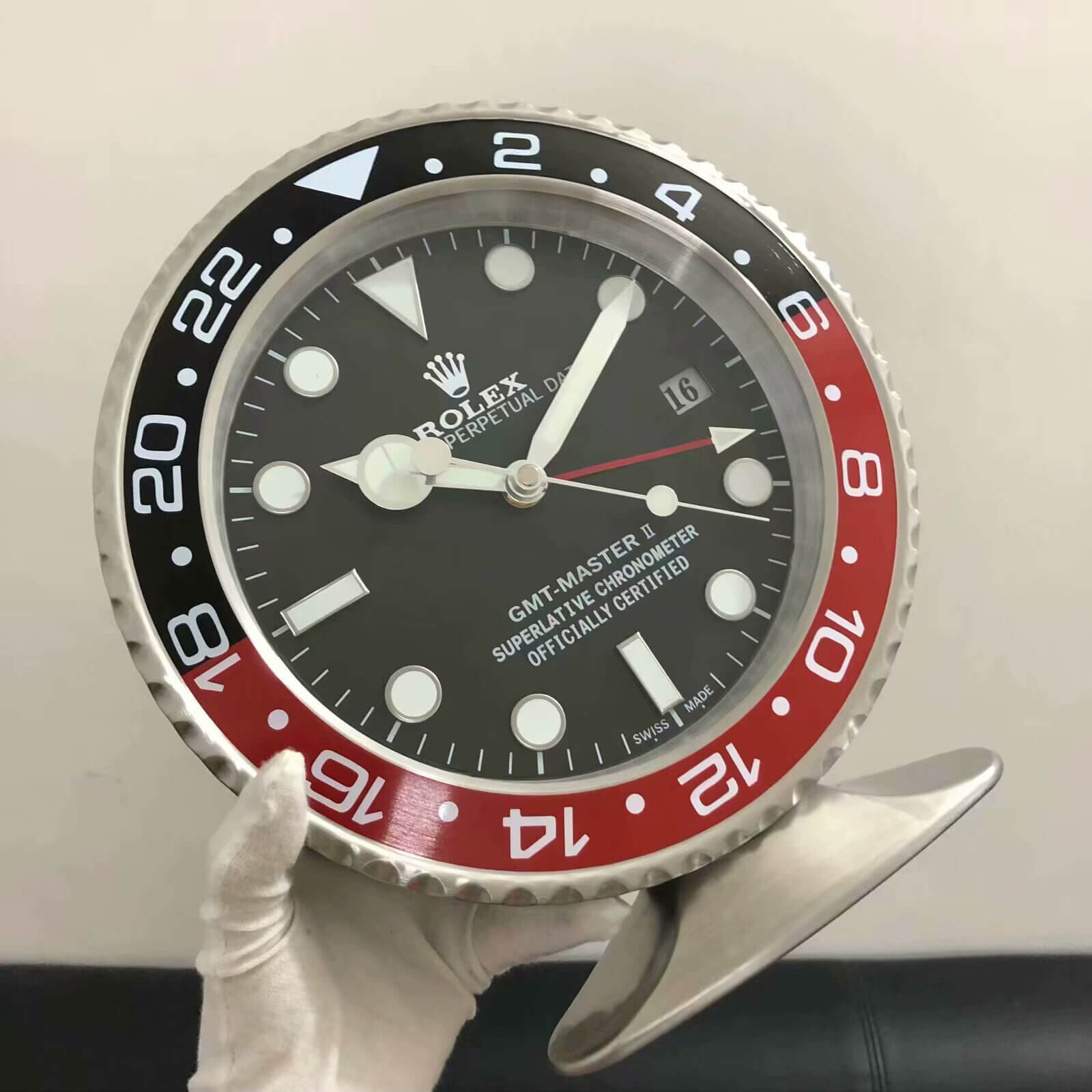 GMT MASTER Table Clock - Black and Red