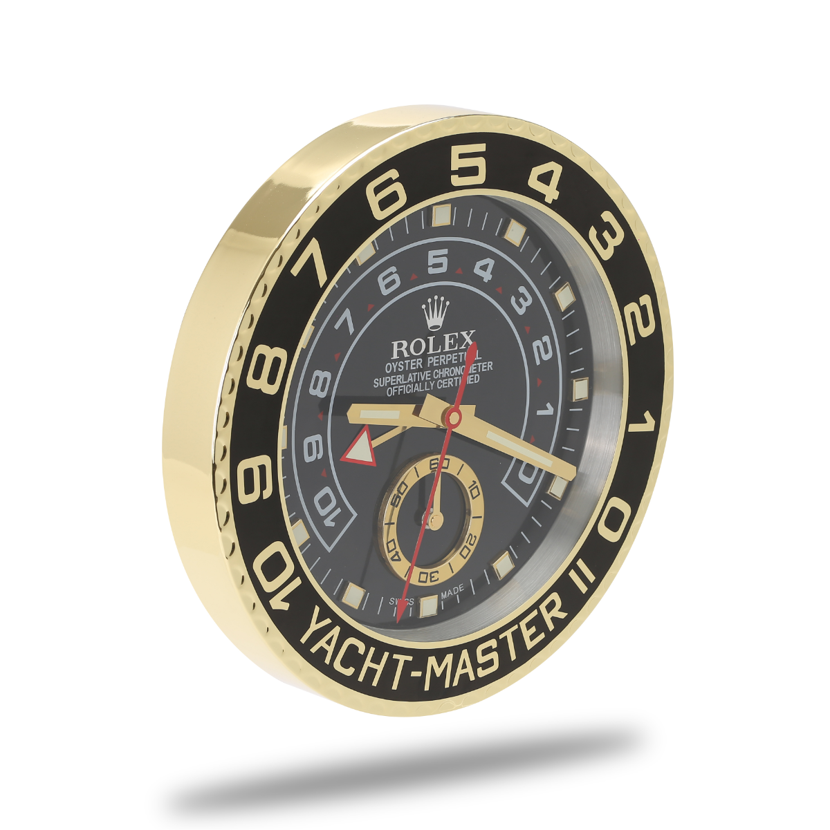Yacht Master Wall Clock - Luxury Black and Gold