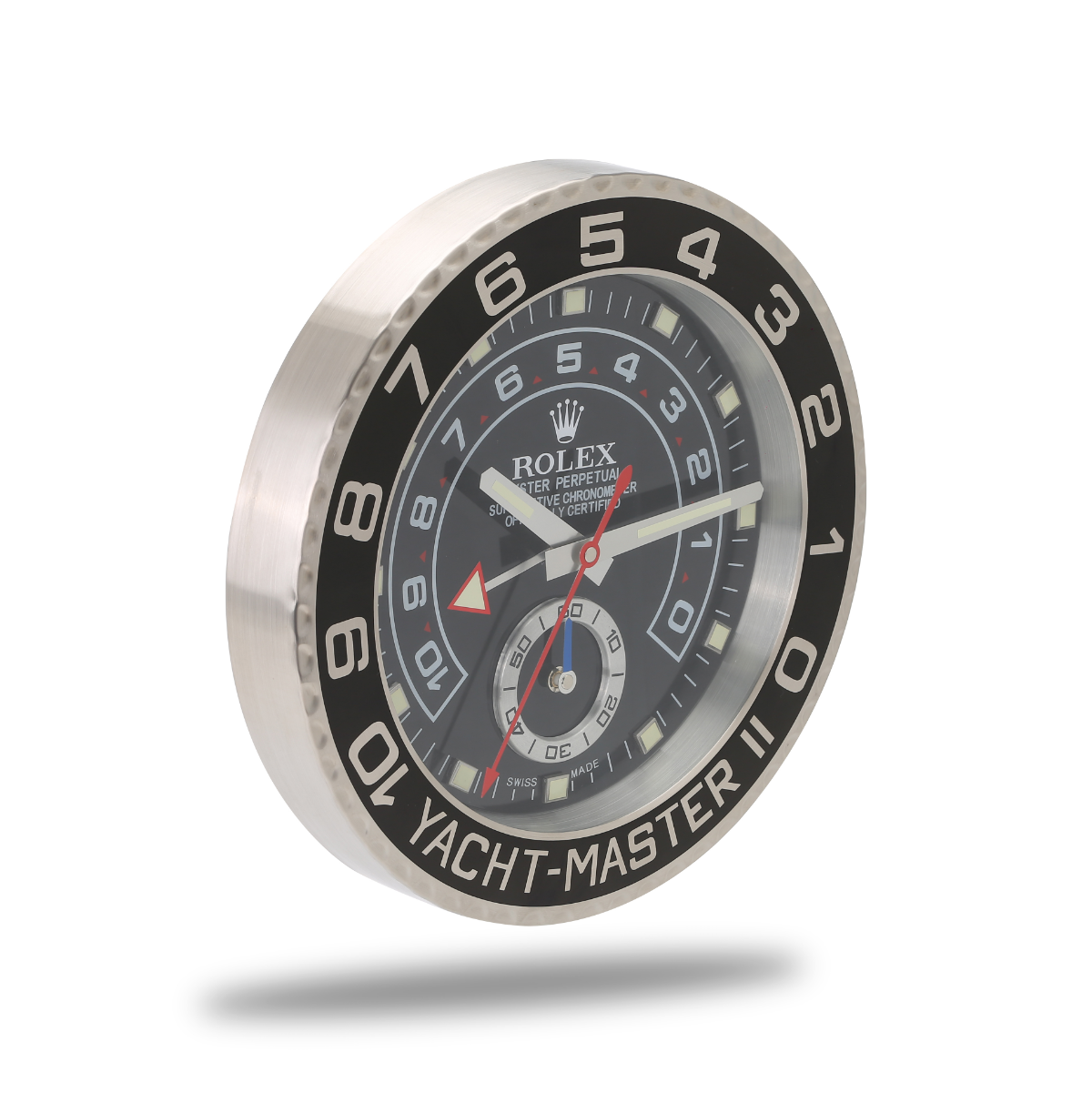 Yacht Master Wall Clock - Black Silver