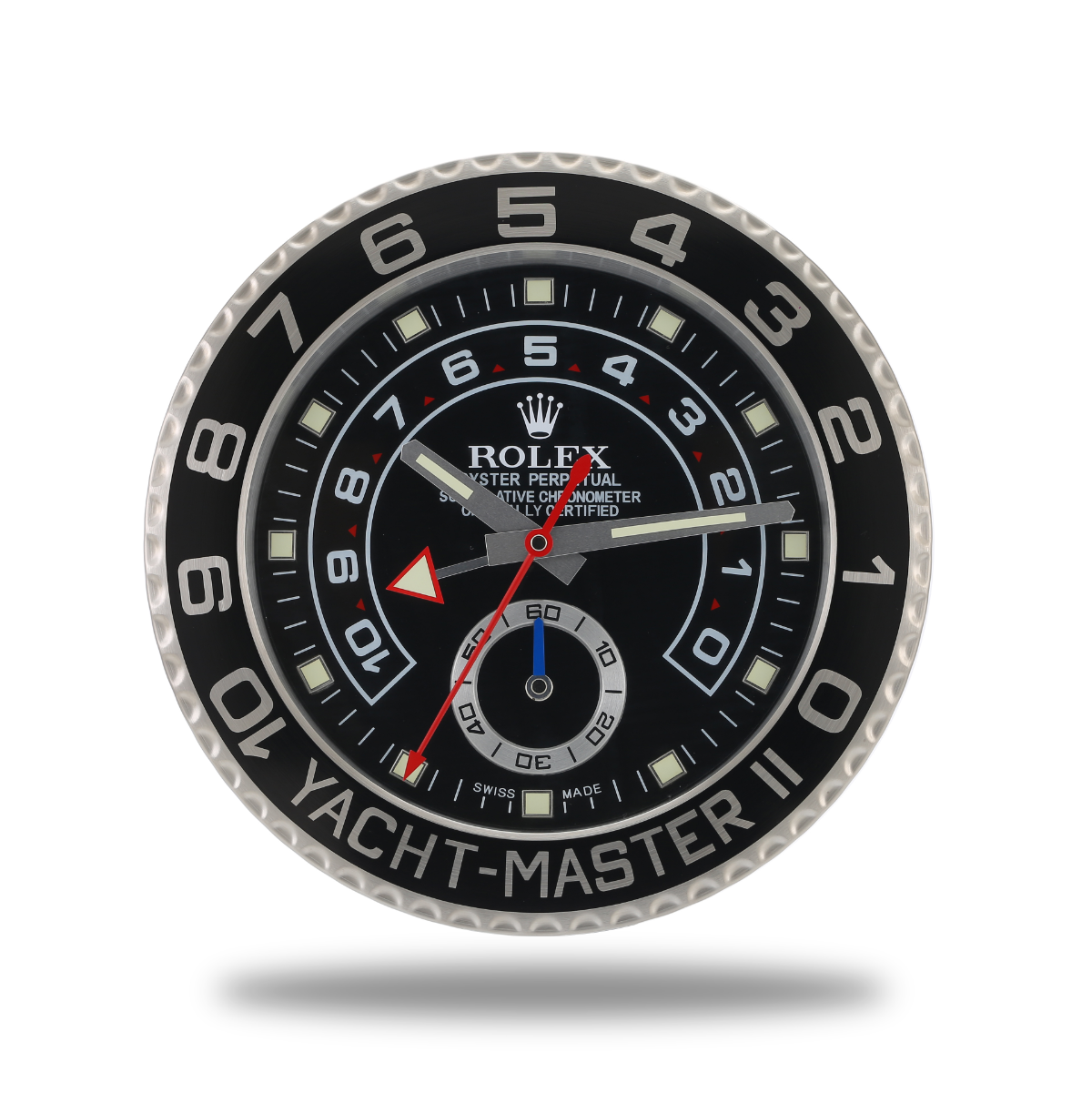 Yacht Master Wall Clock - Black Silver