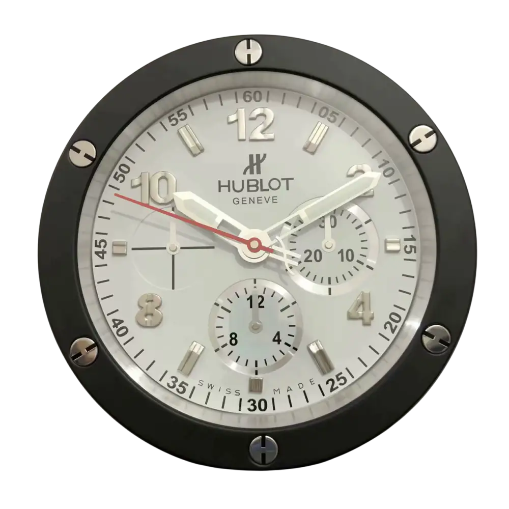 Hublot Luxury Contemporary Wall Clock - and Modern Elegance