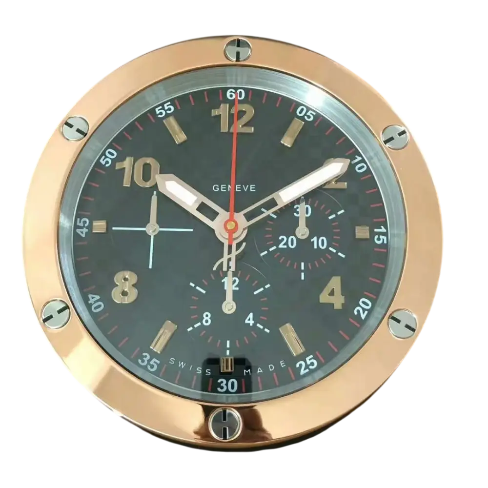 Modern and Hublot Design Luxury Wall Clock with High End Materials