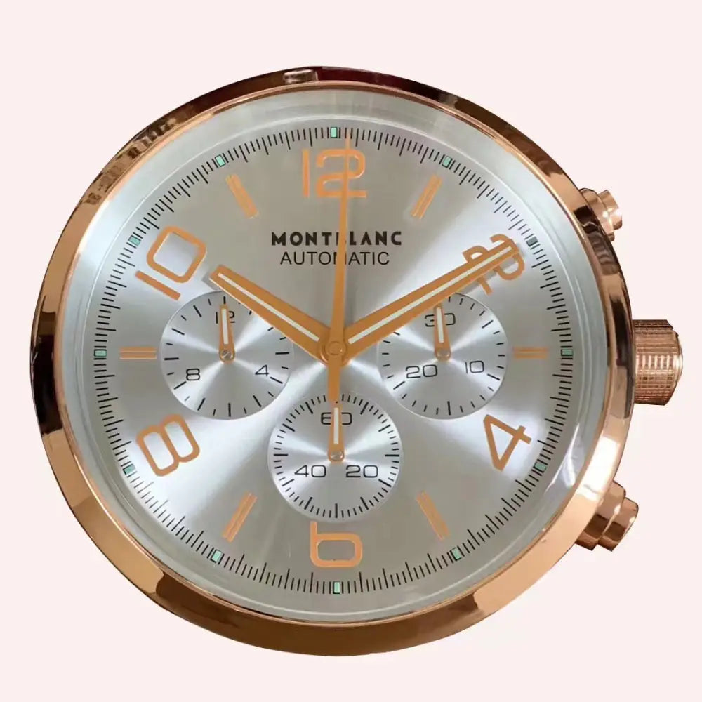 Horloge Murale Élégante Montblanc - Précision Suisse et Design Raffiné