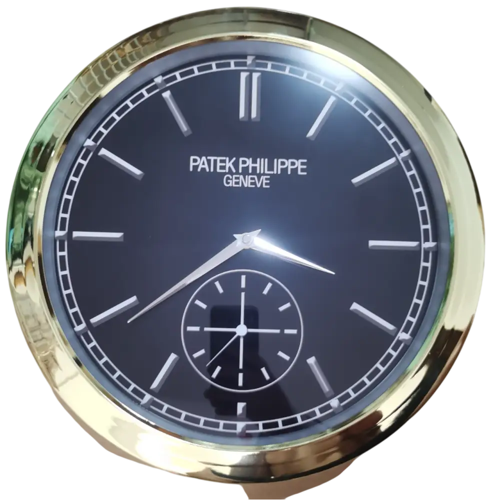 Horloge Murale de Luxe Inspirée des Montres Patek Philippe - Élégance et Précision Horlogère