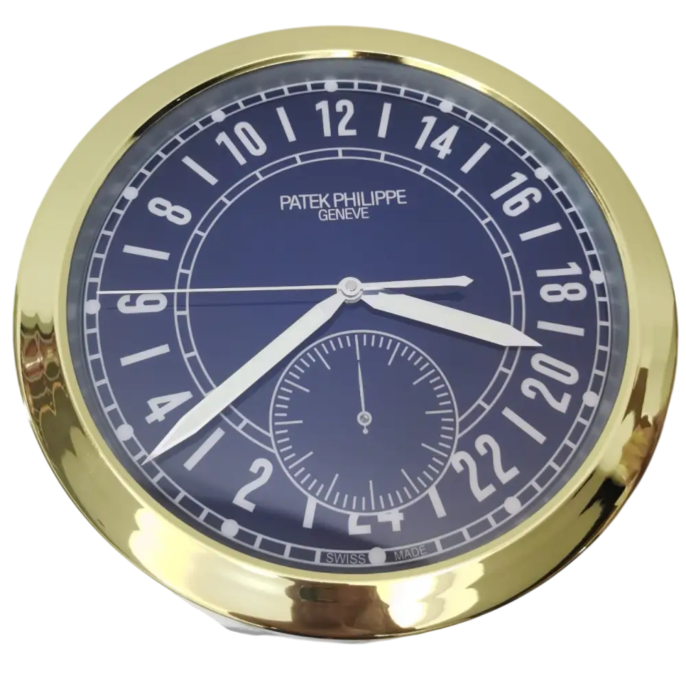 Horloge Murale de Luxe Inspirée par Patek Philippe - Élégance et Précision Horlogère