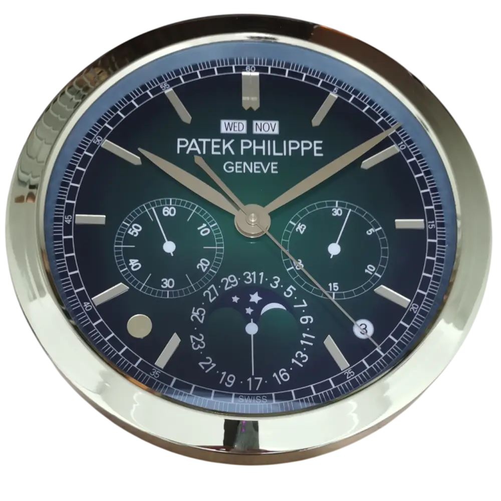 Horloge Murale de Luxe Inspirée Patek Philippe – Élégance et Précision Horlogères