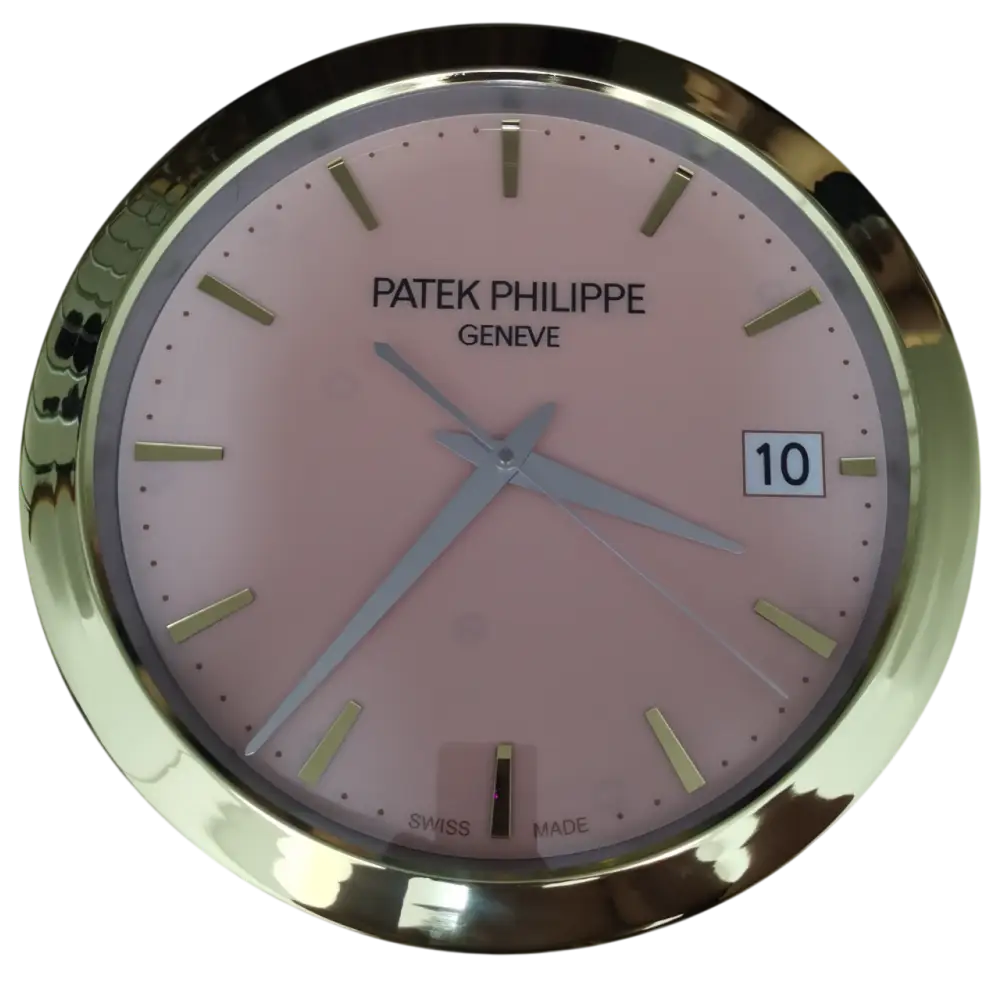 Horloge Murale de Luxe Inspirée par Patek Philippe – Élégance et Précision Intemporelles
