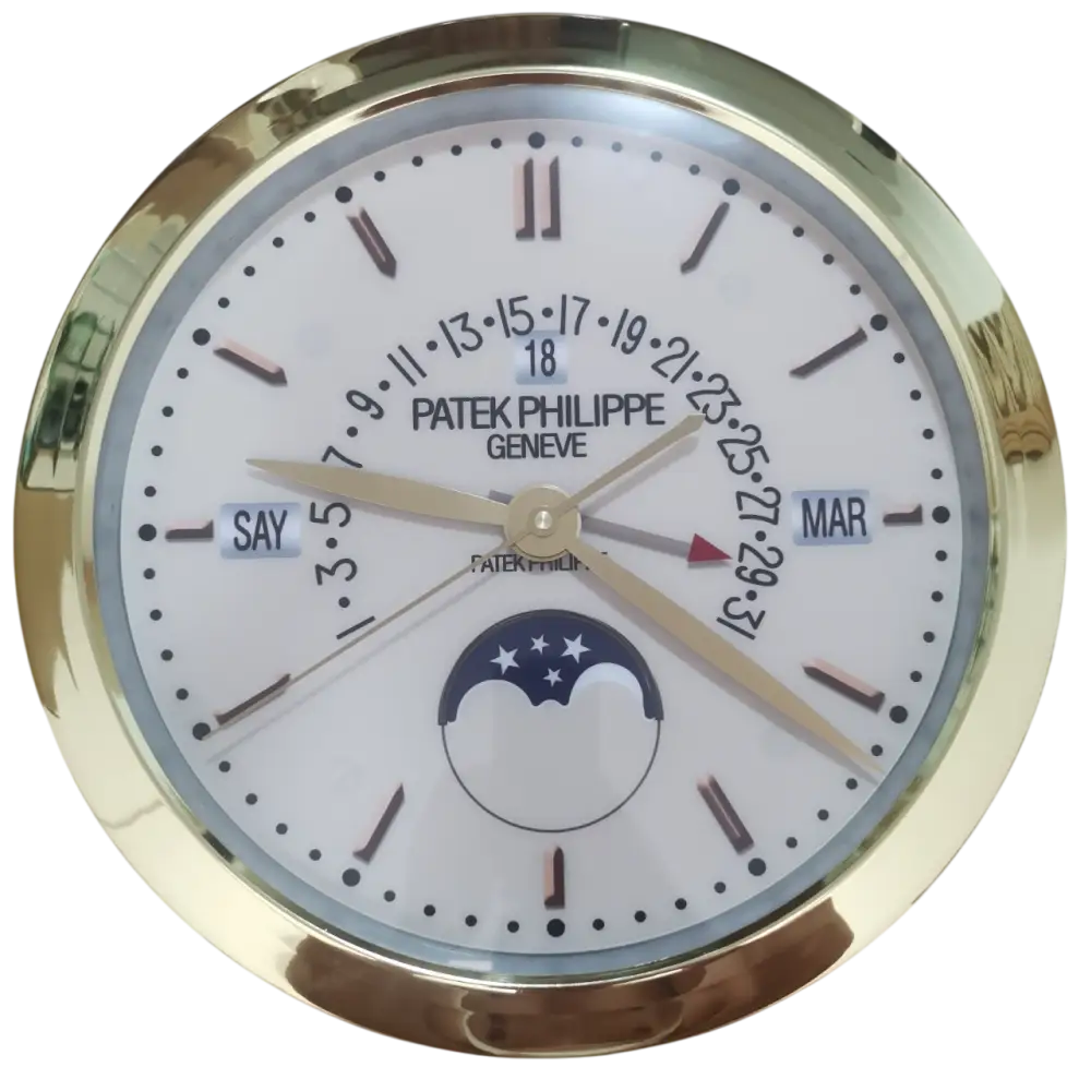 Horloge Murale de Luxe Patek Philippe - Élégance et Précision Supérieures