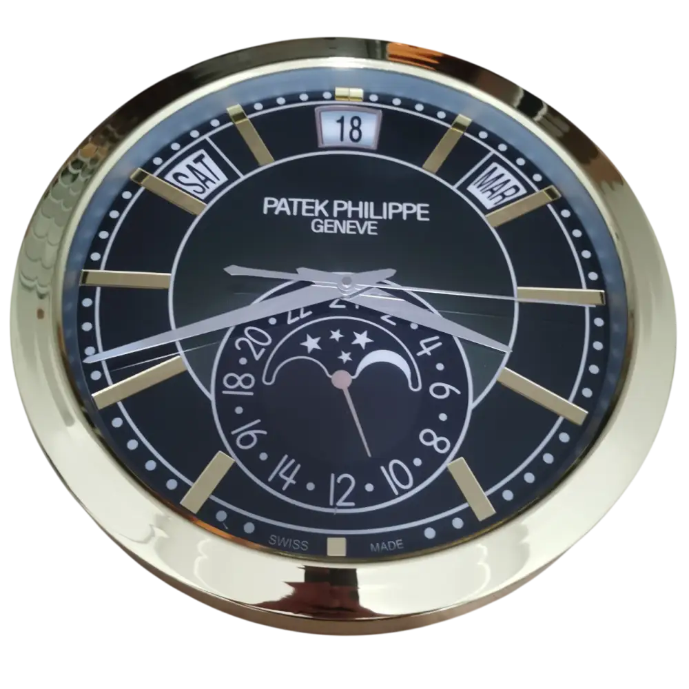 Horloge Murale de Luxe Inspirée par Patek Philippe – Mélange d'Élégance et de Précision