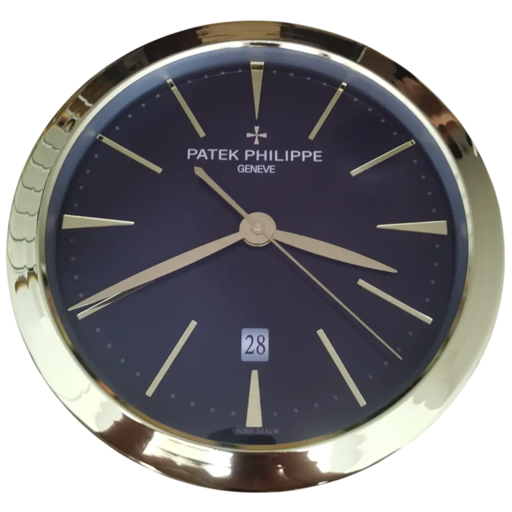 Horloge Murale de Luxe Inspirée par Patek Philippe - Quartz Silencieux, Design Élégant et Premium