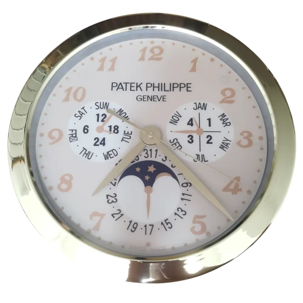 Horloge Murale de Luxe Inspirée par Patek Philippe - Élégance et Précision par Excellence