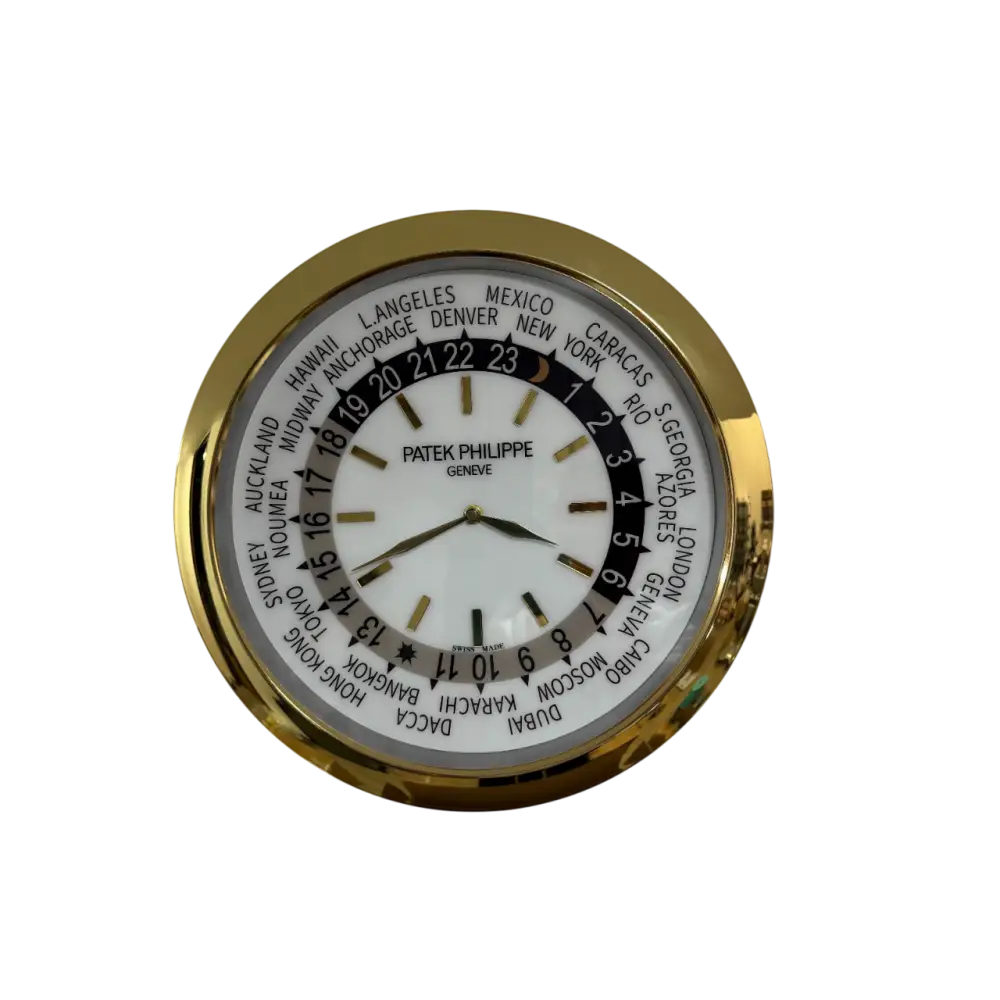 Horloge Murale de Luxe au Design Patek Philippe - Raffinement et Précision Quartz