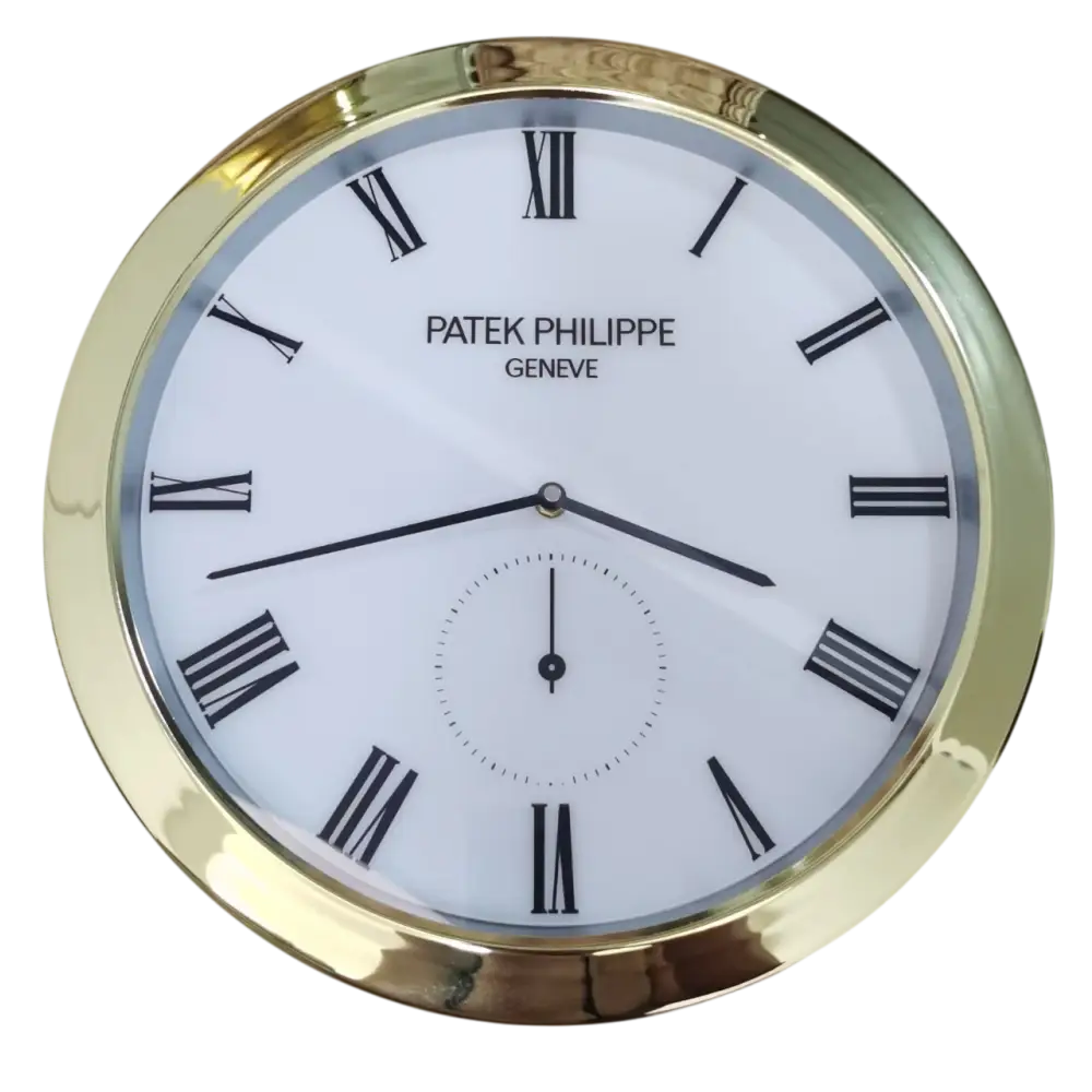 Horloge Murale de Luxe Inspirée par Patek Philippe - Élégance et Précision Inégalées