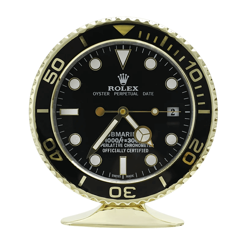 Rolex Submariner Office Clock - Gold Luxury Design