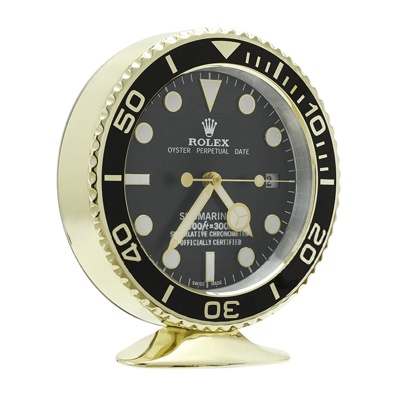 Rolex Submariner Office Clock - Gold Luxury Design